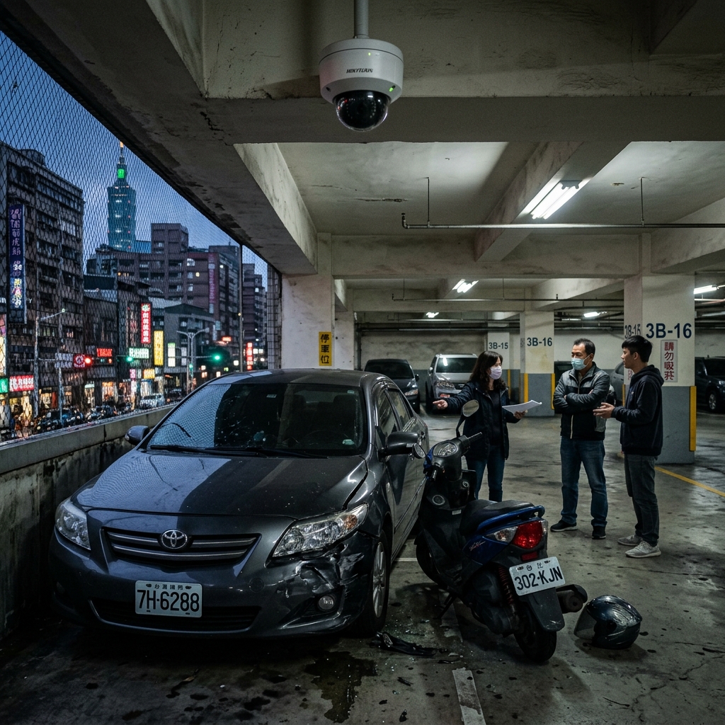 私人土地與停車場車禍肇責認定：無道交條例適用時的民事侵權與過失責任劃分全解析