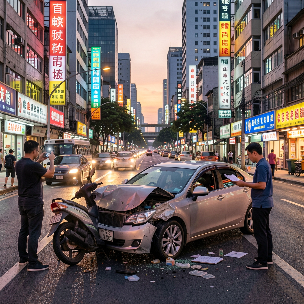 車禍現場採證自保指南：10 個關鍵拍照與錄影角度、步驟與避坑守則